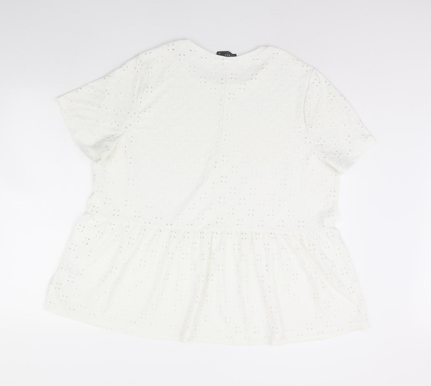 Papaya Womens White   Basic Blouse Size 20