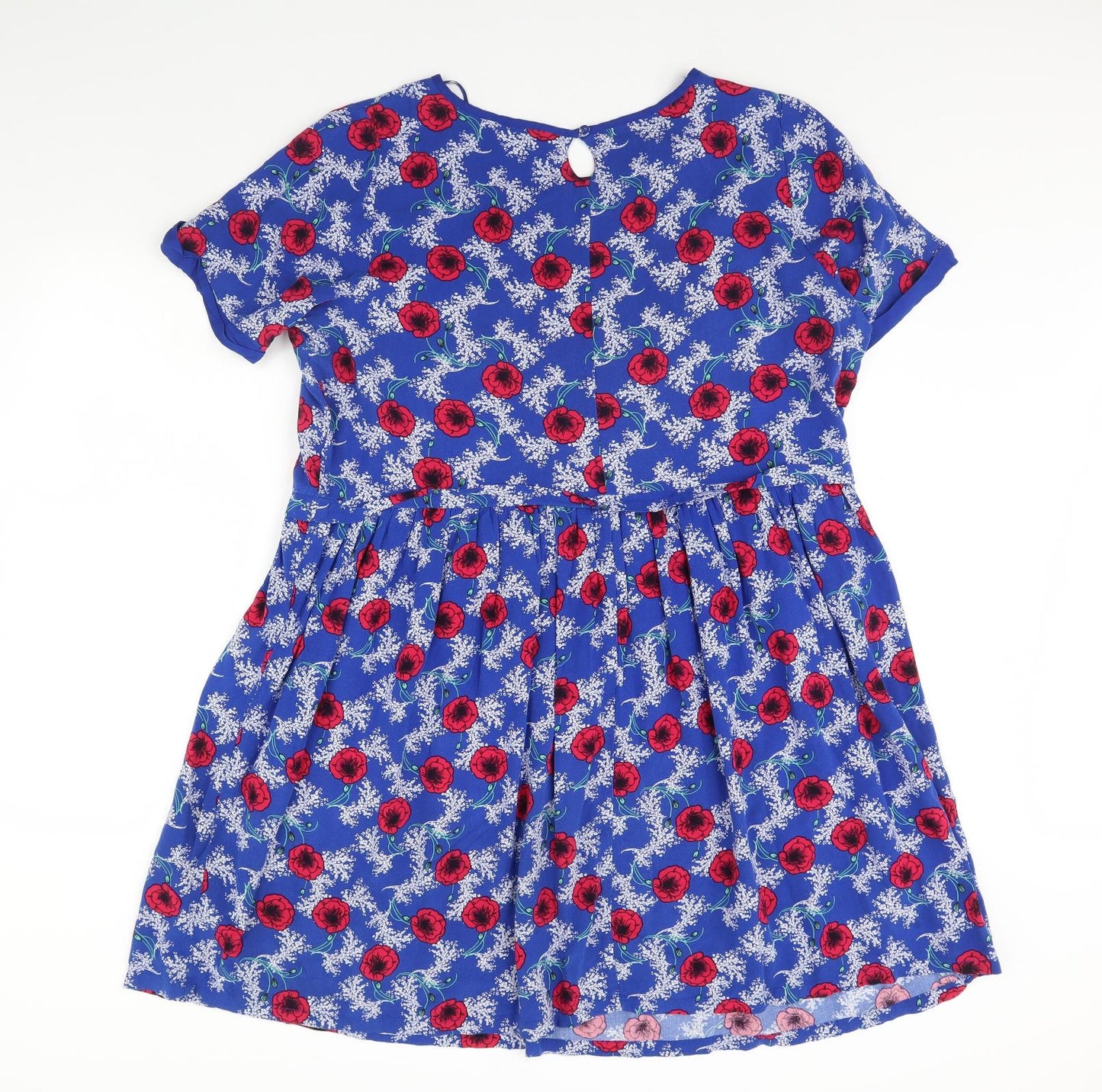 TU Womens Blue Floral  Fit & Flare  Size 18