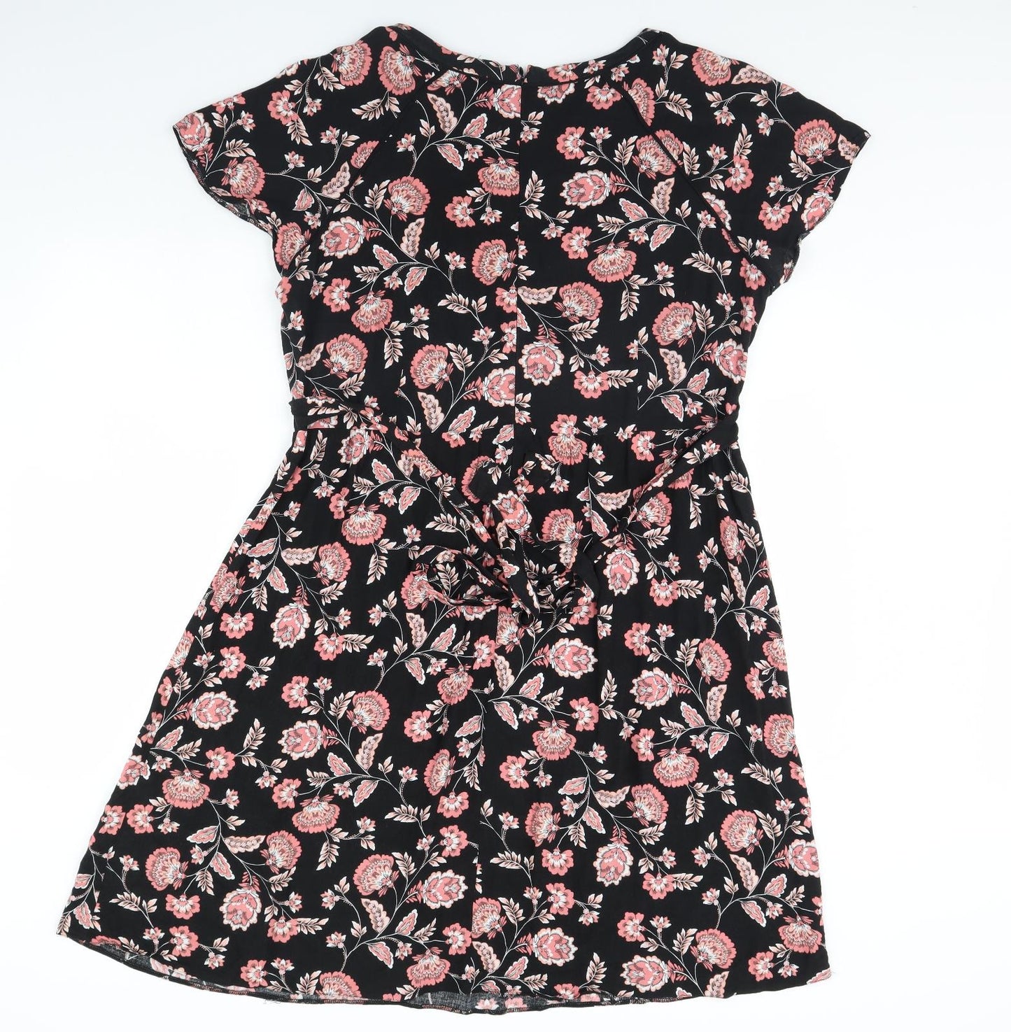 George Womens Black Floral  Fit & Flare  Size 18