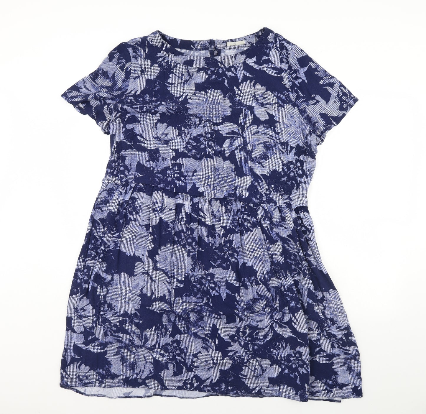 TU Womens Blue Floral  Fit & Flare  Size 18