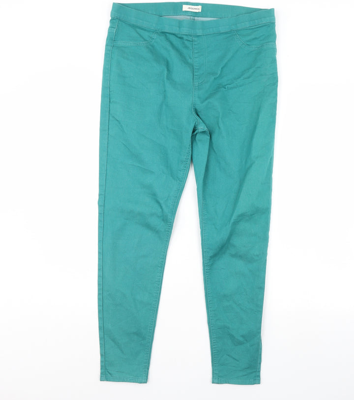 M&S Womens Green Jegging Jeans Size 36 in L29 in
