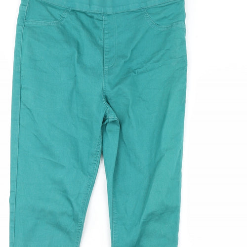 M&S Womens Green   Jegging Jeans Size 36 in L29 in
