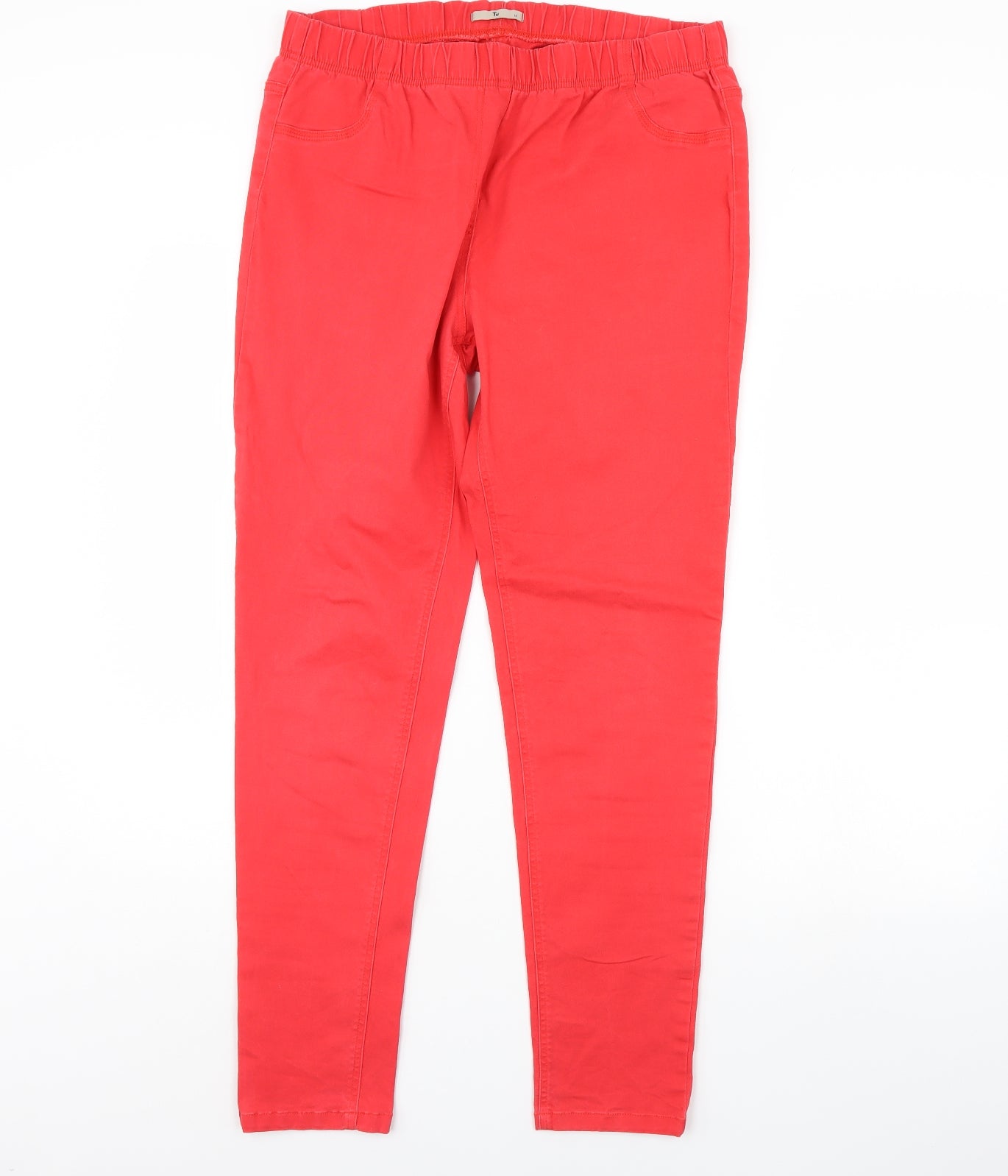 TU Womens Red   Jegging Jeans Size 16 L30 in