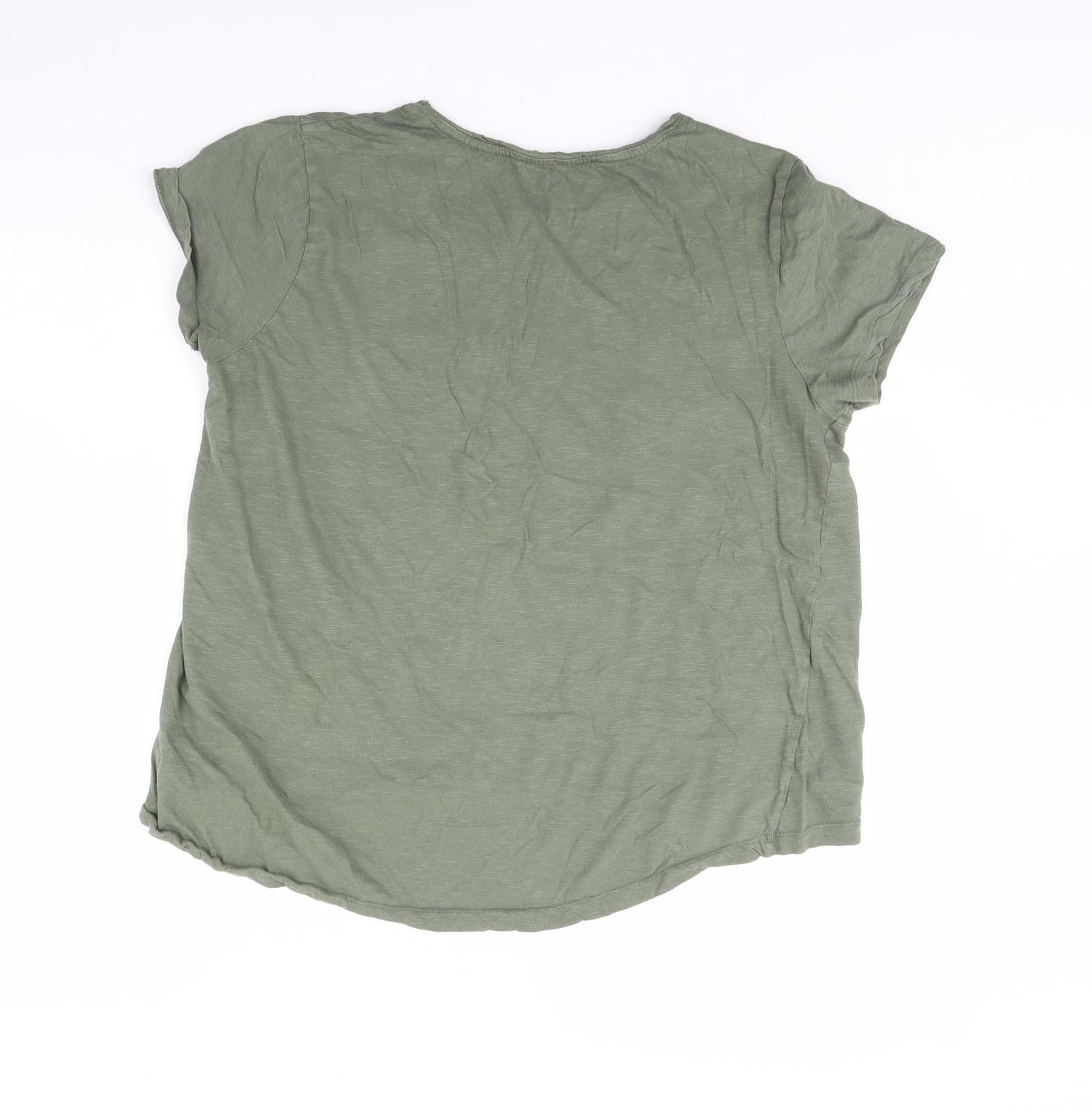 Clothing & Co Womens Green   Basic T-Shirt Size 16