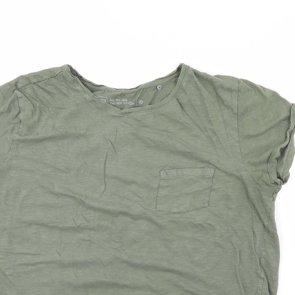 Clothing & Co Womens Green   Basic T-Shirt Size 16