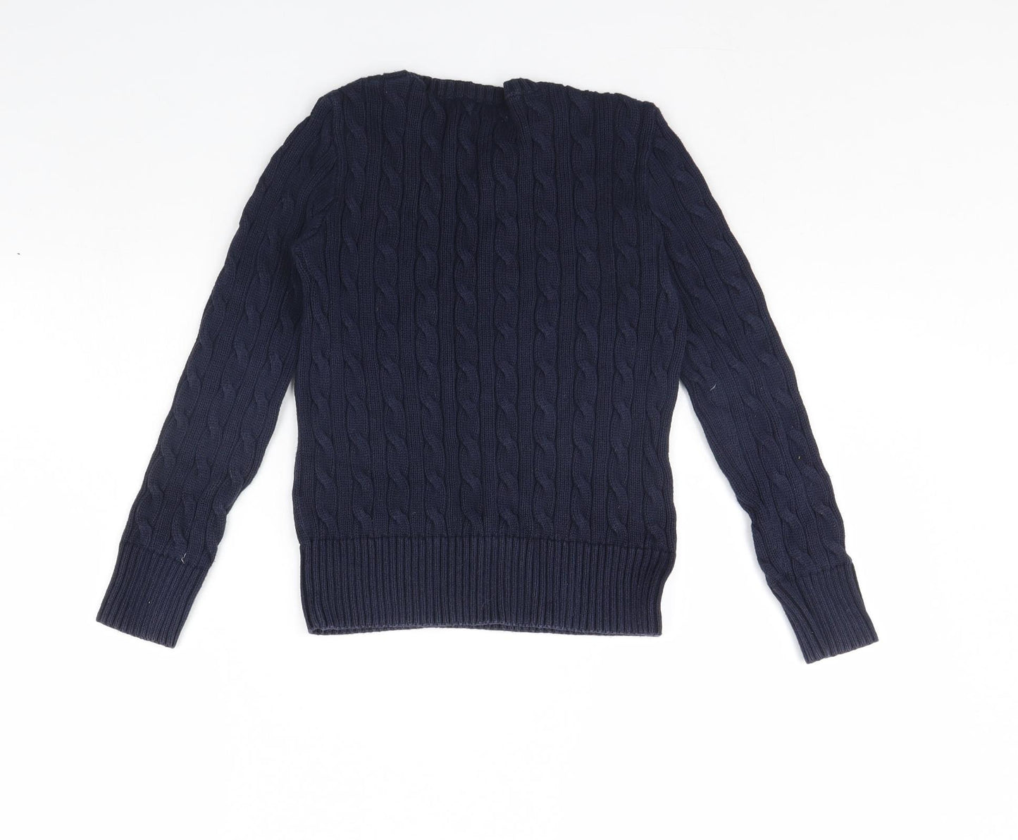 Ralph Lauren Girls Blue   Pullover Jumper Size 8 Years