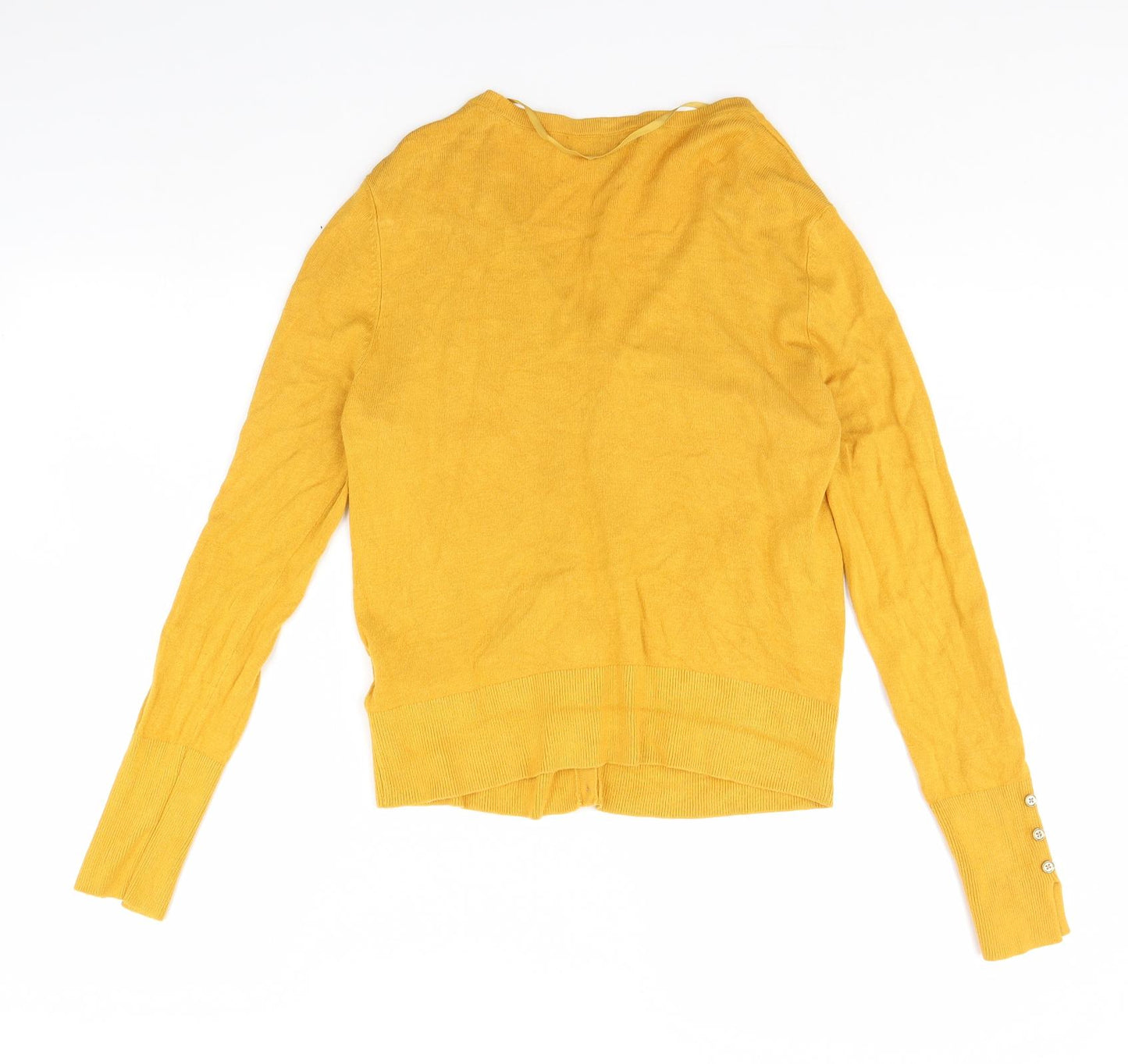Primark Womens Yellow   Cardigan Jumper Size M