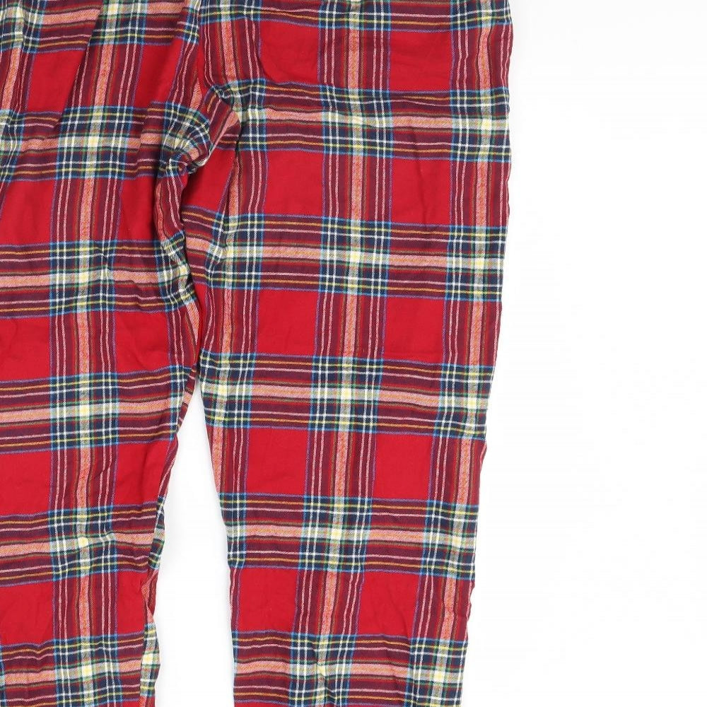 PJ Collections Mens Red Check   Pyjama Pants Size XL