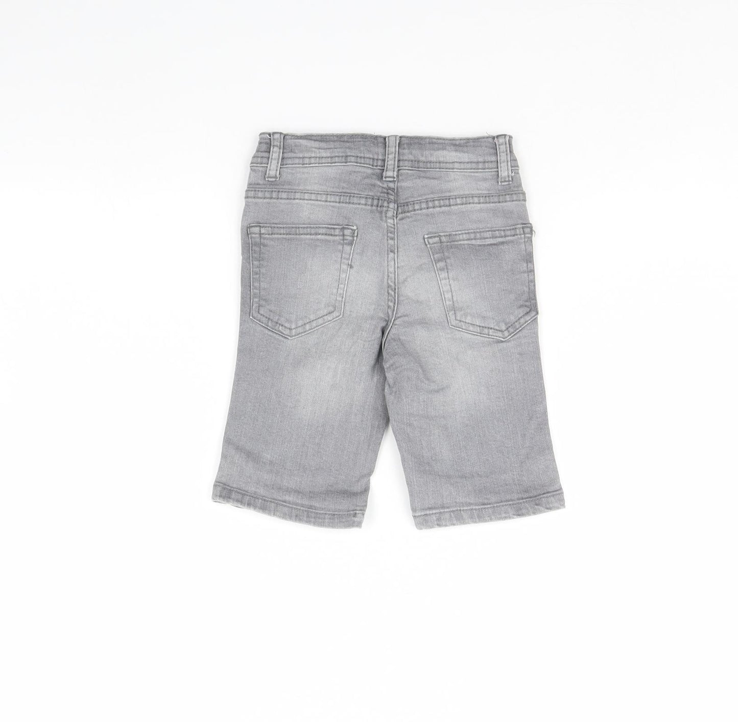 Denim & Co. Boys Grey  Denim Chino Shorts Size 5 Years