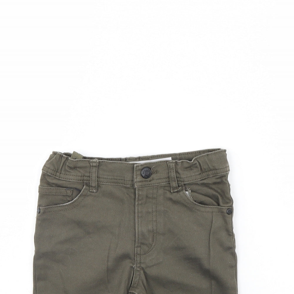 Denim & Co. Boys Green   Chino Shorts Size 5 Years