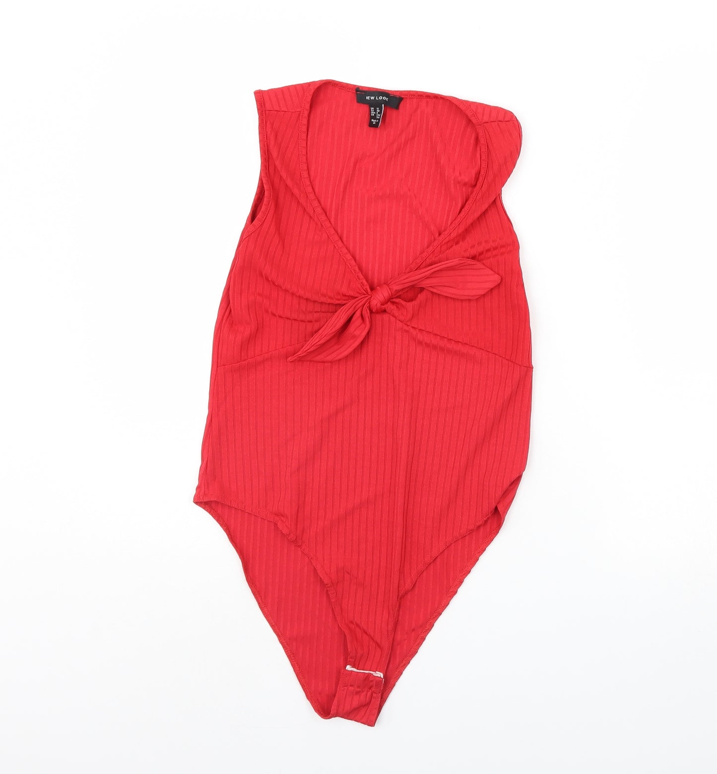 New Look Womens Red   Bodysuit One-Piece Size 10