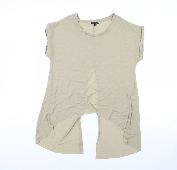 Topshop Womens Green   Basic Blouse Size 12
