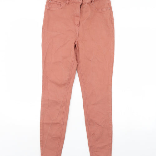 Papaya Womens Pink  Denim Skinny Jeans Size 12 L29 in