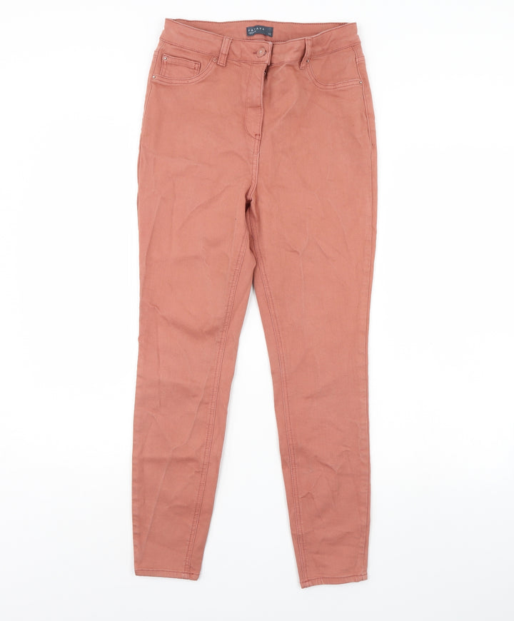 Papaya Womens Pink  Denim Skinny Jeans Size 12 L29 in