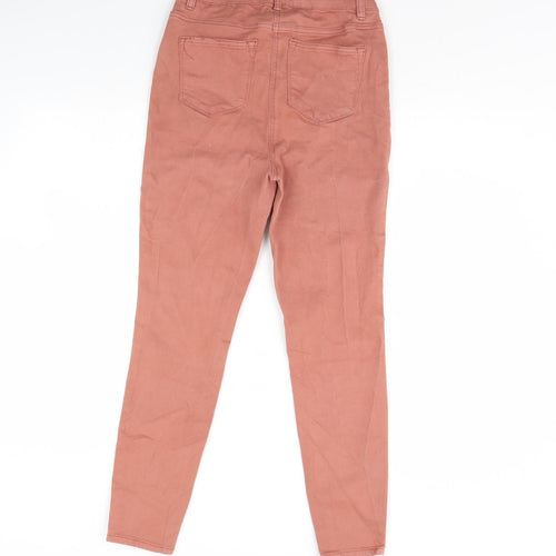 Papaya Womens Pink  Denim Skinny Jeans Size 12 L29 in