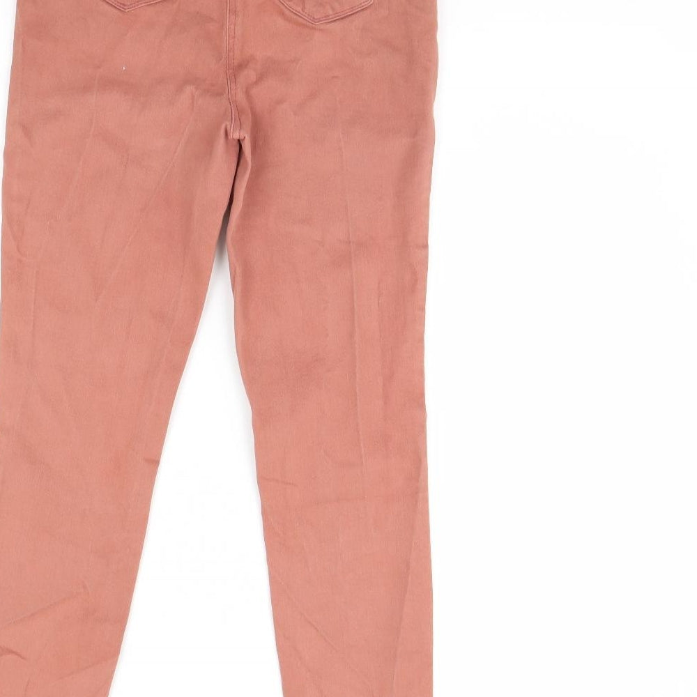 Papaya Womens Pink  Denim Skinny Jeans Size 12 L29 in
