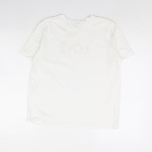 Zara Womens White   Basic T-Shirt Size M