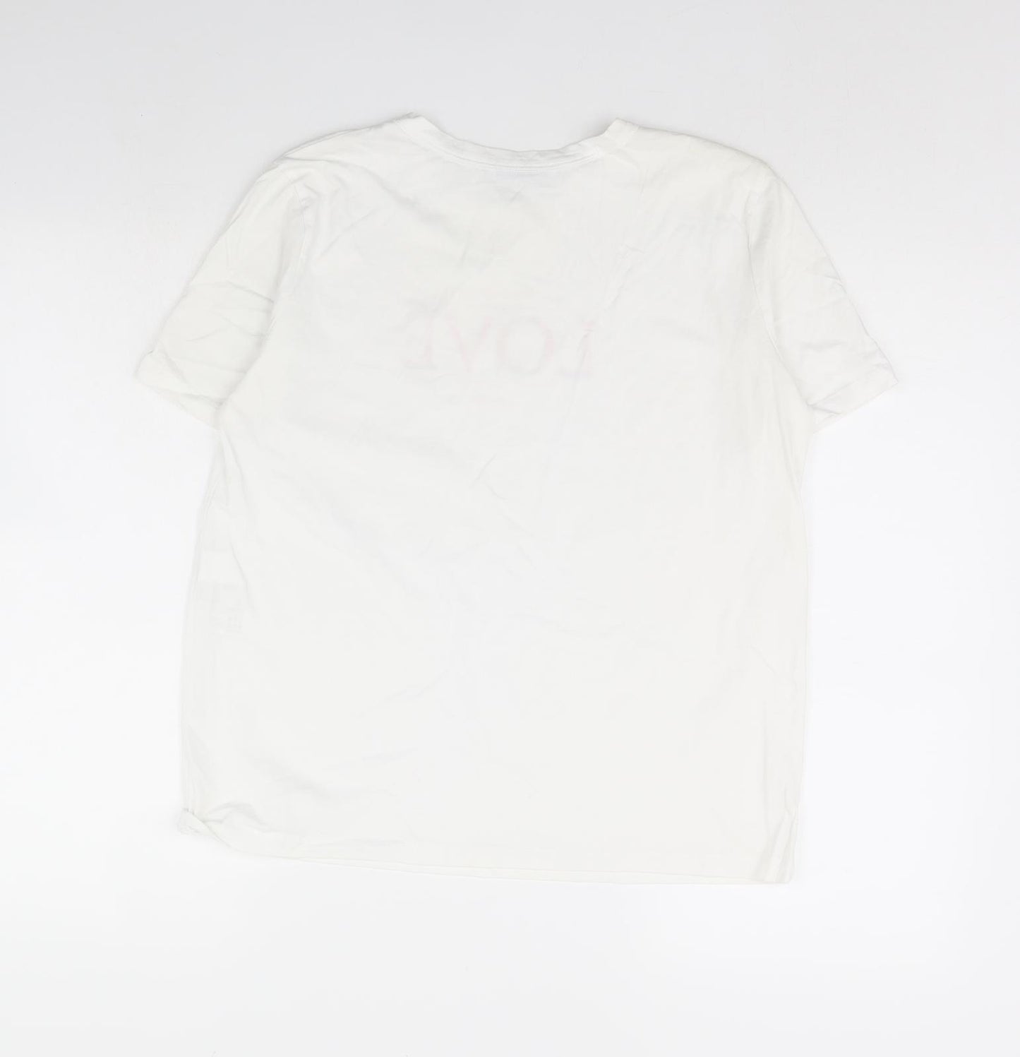 Zara Womens White   Basic T-Shirt Size M