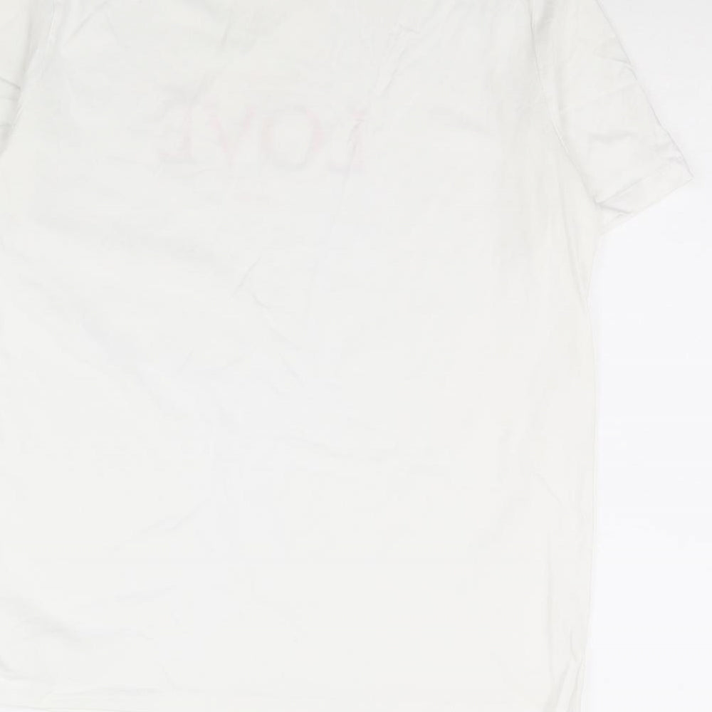Zara Womens White   Basic T-Shirt Size M