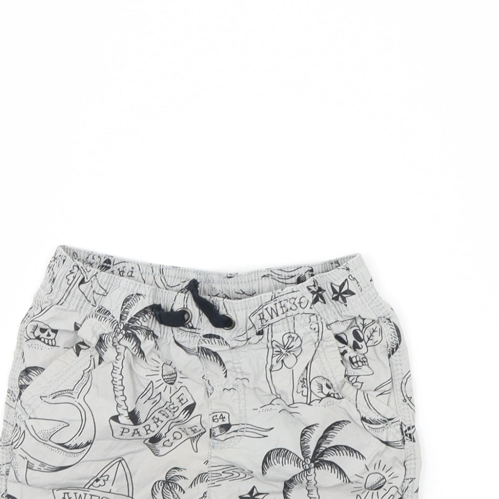 TU Boys Grey Spotted  Bermuda Shorts Size 4 Years