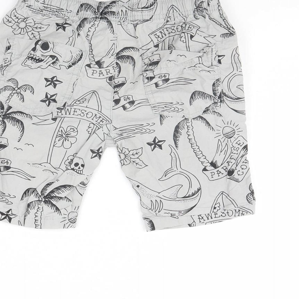 TU Boys Grey Spotted  Bermuda Shorts Size 4 Years