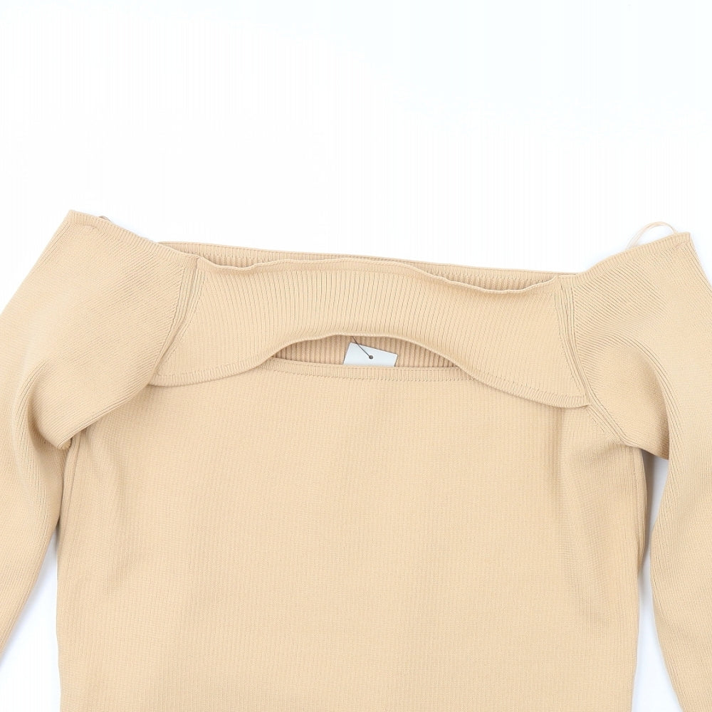 River Island Womens Beige   Basic Blouse Size 16