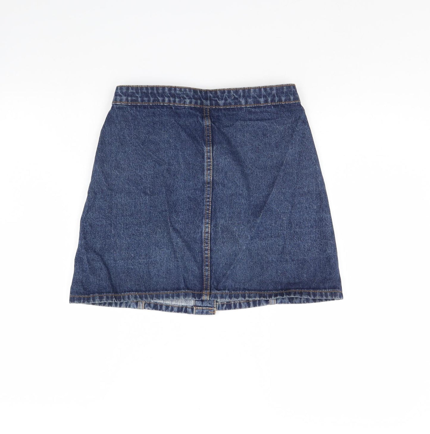 Denim & Co. Womens Blue  Denim Mini Skirt Size 8
