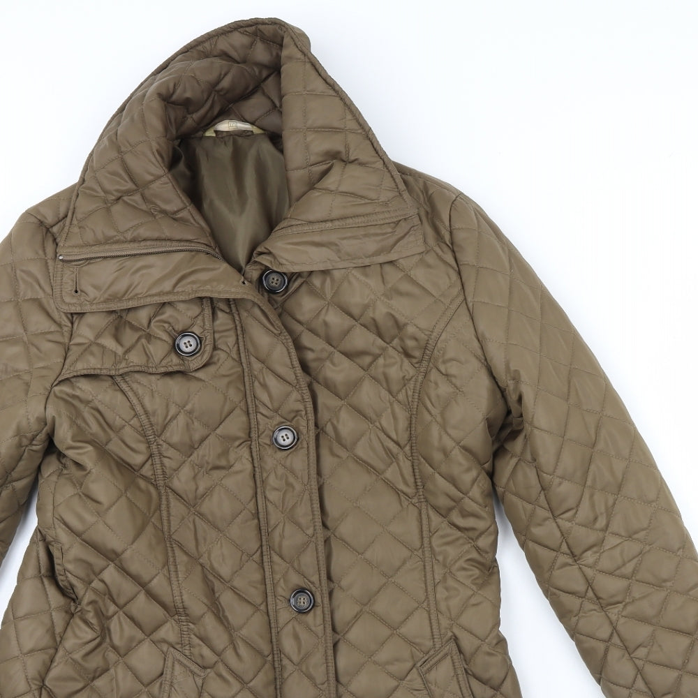 TU Womens Brown   Rain Coat Coat Size 10