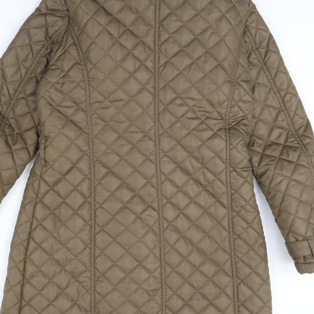 TU Womens Brown   Rain Coat Coat Size 10