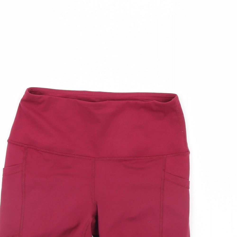 Yogalicious Womens Purple   Compression Shorts Size S
