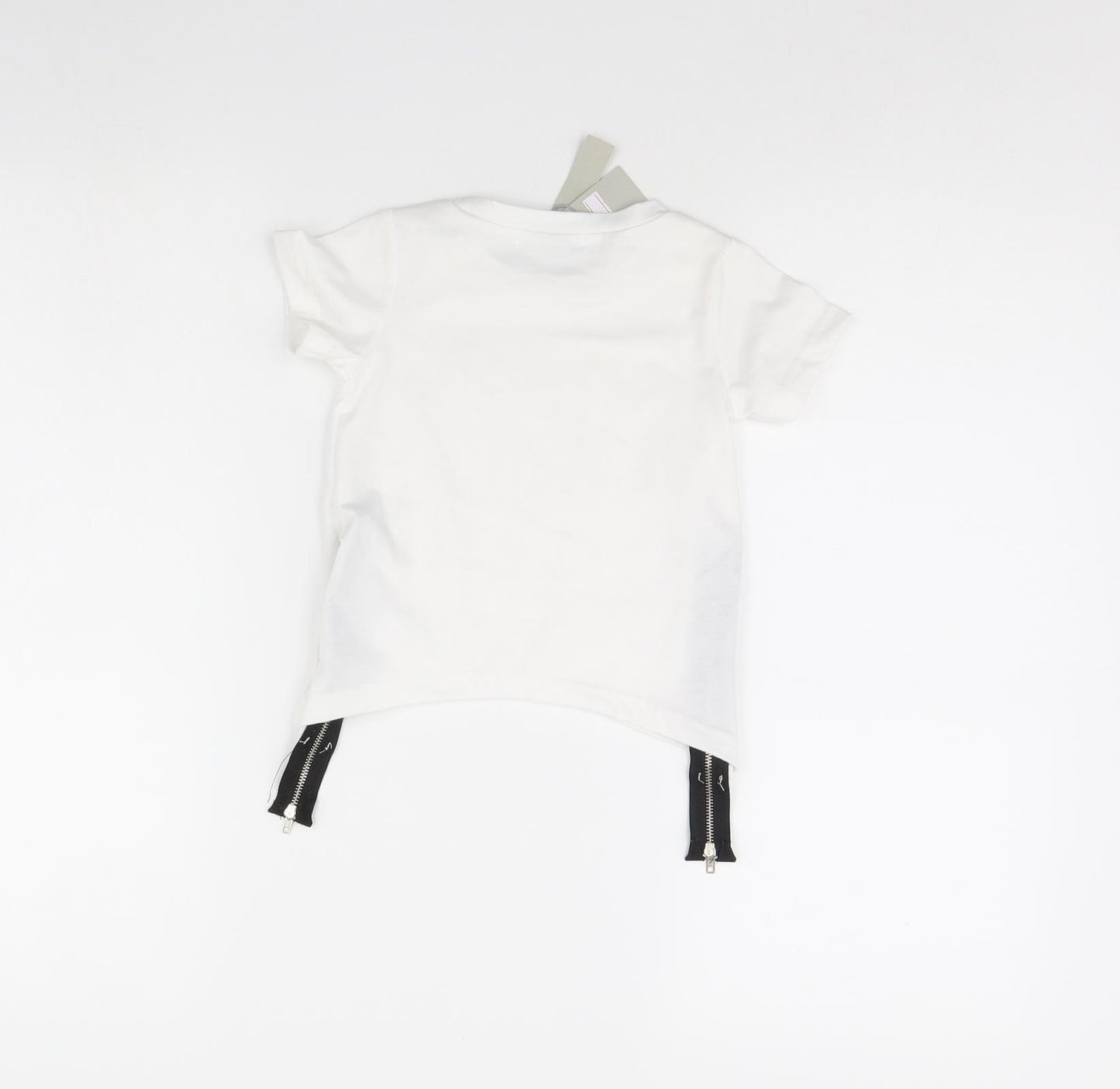 chicaprie Baby White   Basic T-Shirt Size 18-24 Months