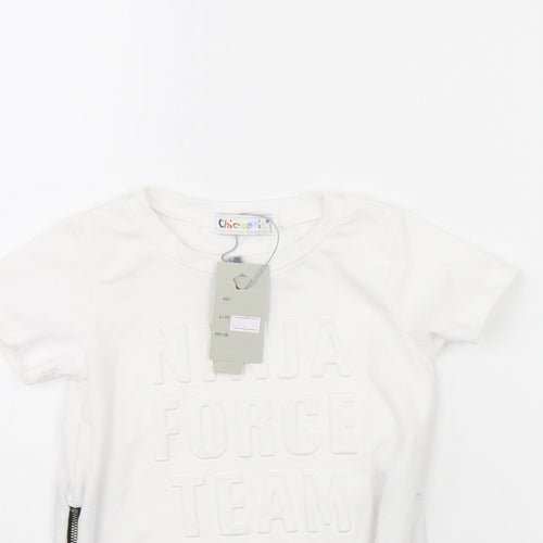 chicaprie Baby White   Basic T-Shirt Size 18-24 Months