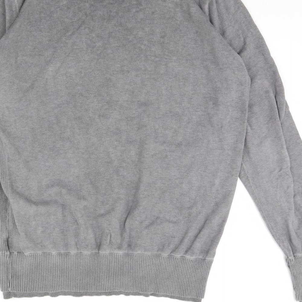 Label Lab Mens Grey   Pullover Jumper Size L