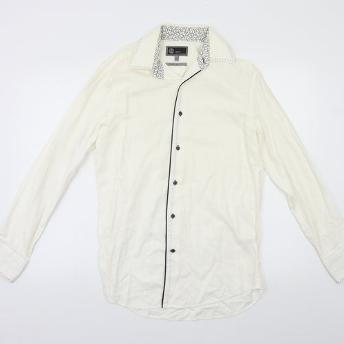 NEXT Mens White    Button-Up Size S