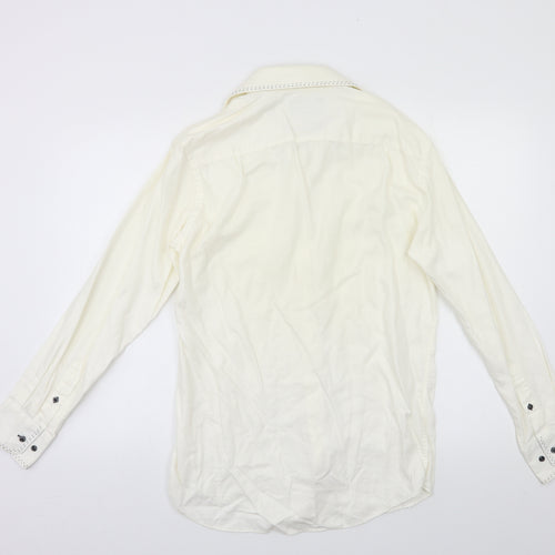 NEXT Mens White    Button-Up Size S