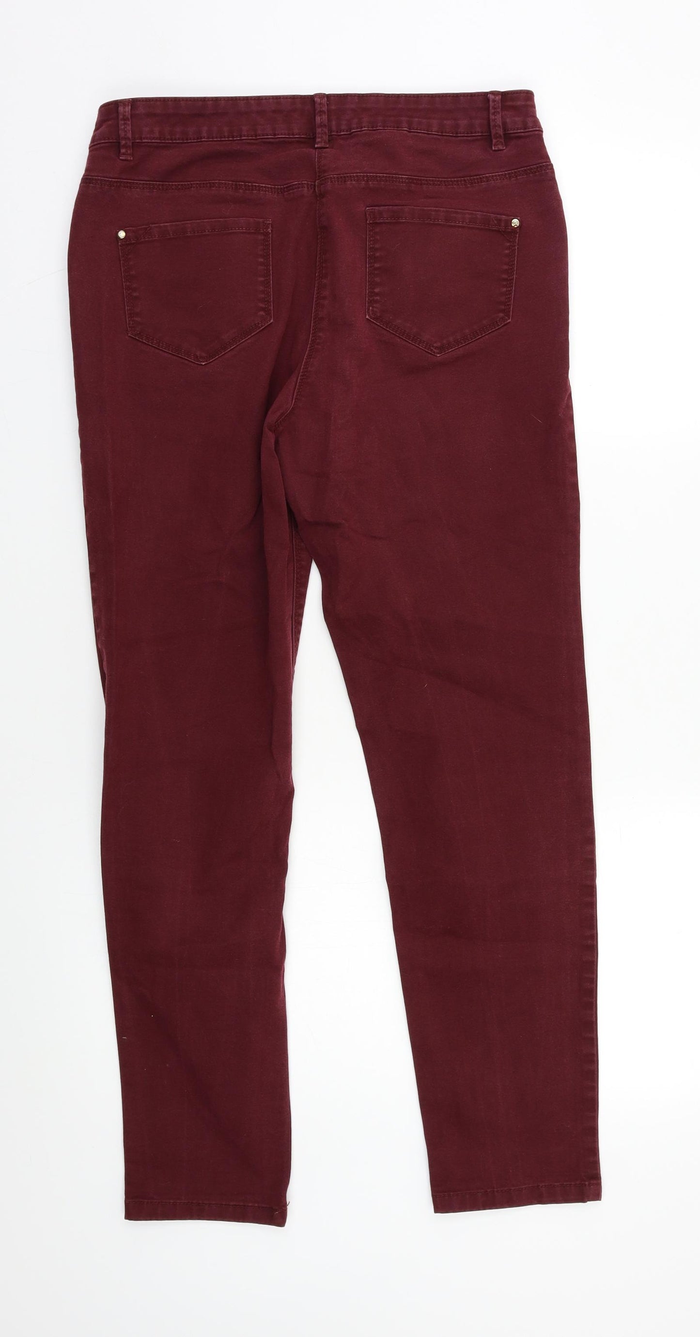 George Womens Purple   Straight Jeans Size 12 L26 in