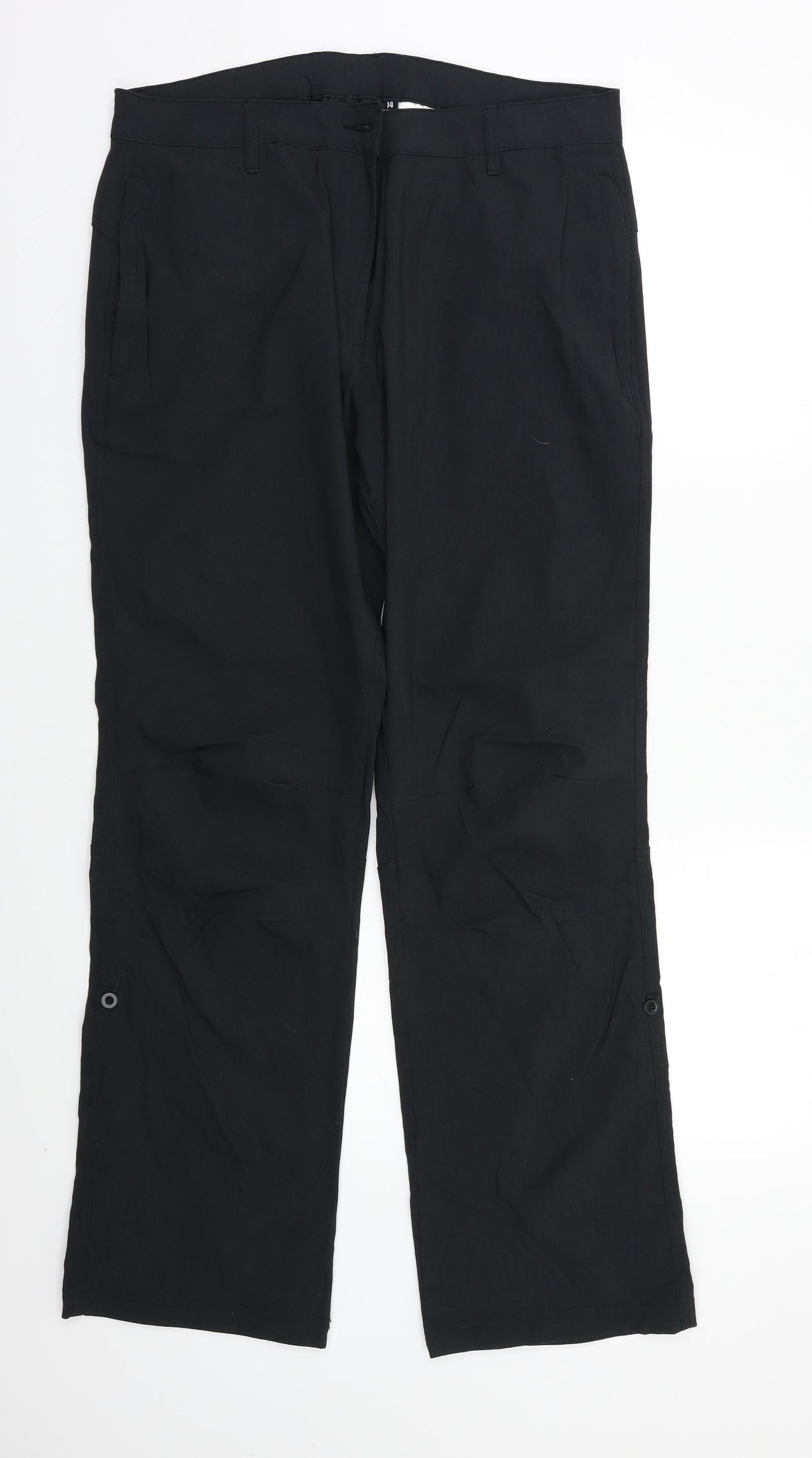 Peter Storm Womens Black   Cargo Trousers Size 14 L29 in