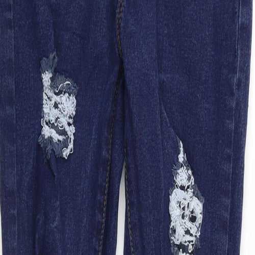 Boohoo Womens Blue   Skinny Jeans Size 8 L30 in