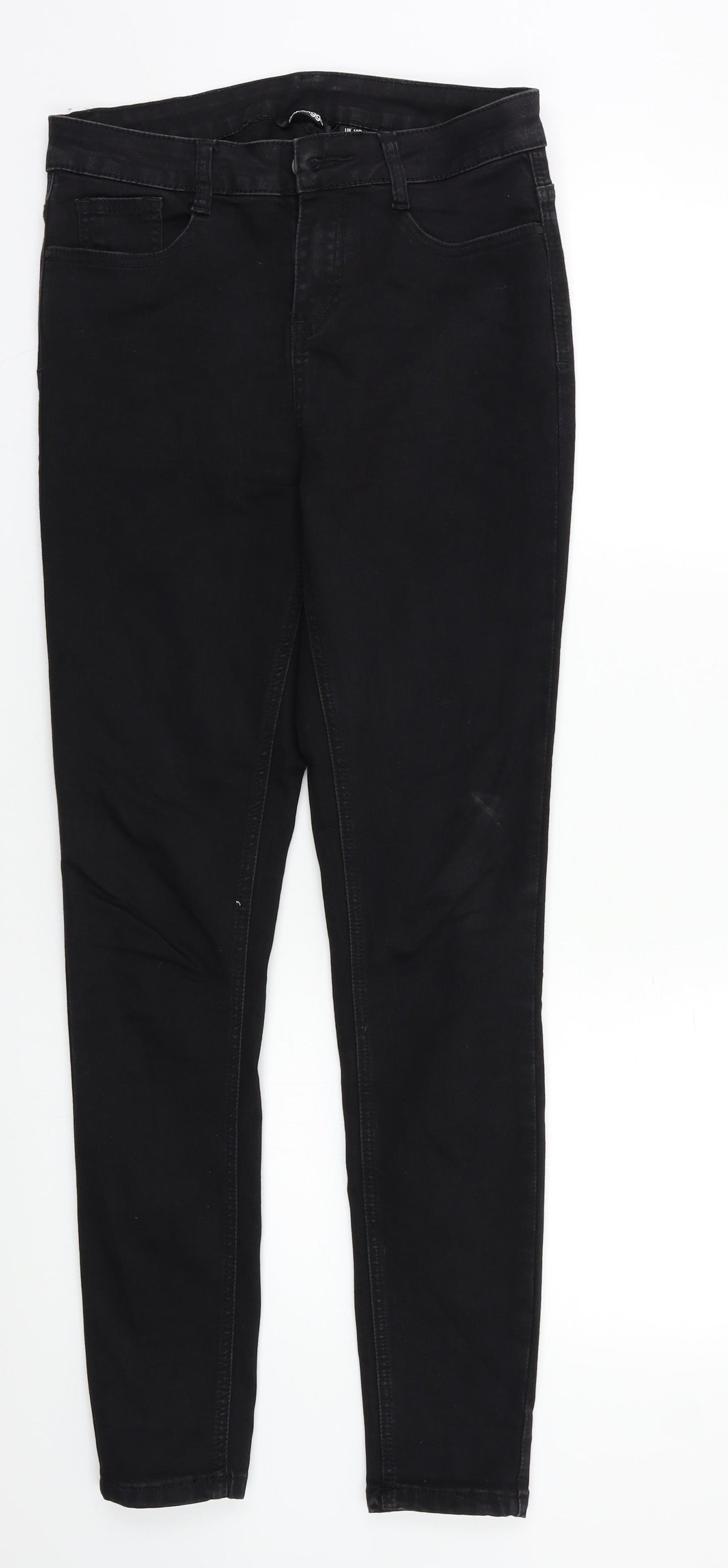 Golddigga Womens Black   Skinny Jeans Size 10 L28 in