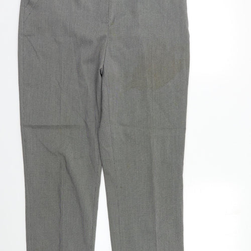 TU Womens Black Check  Trousers  Size 14 L28 in
