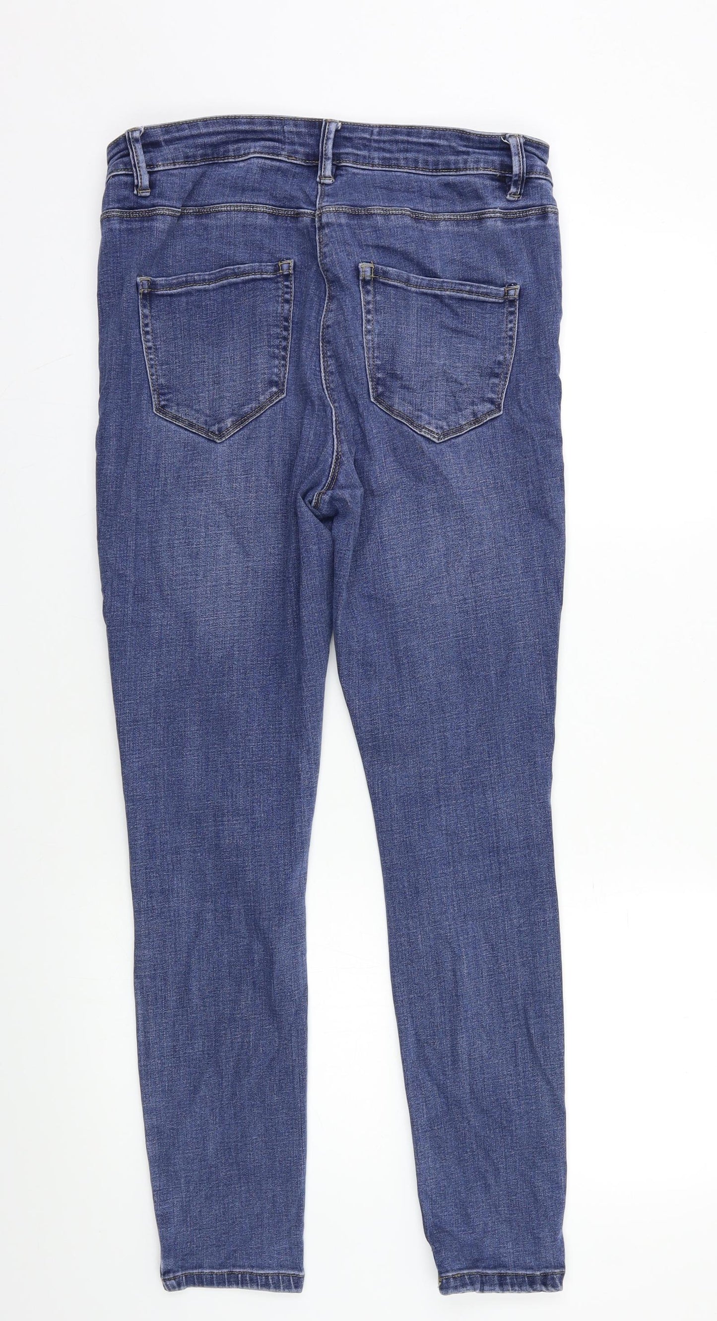 NEXT Womens Blue   Skinny Jeans Size 14 L28 in
