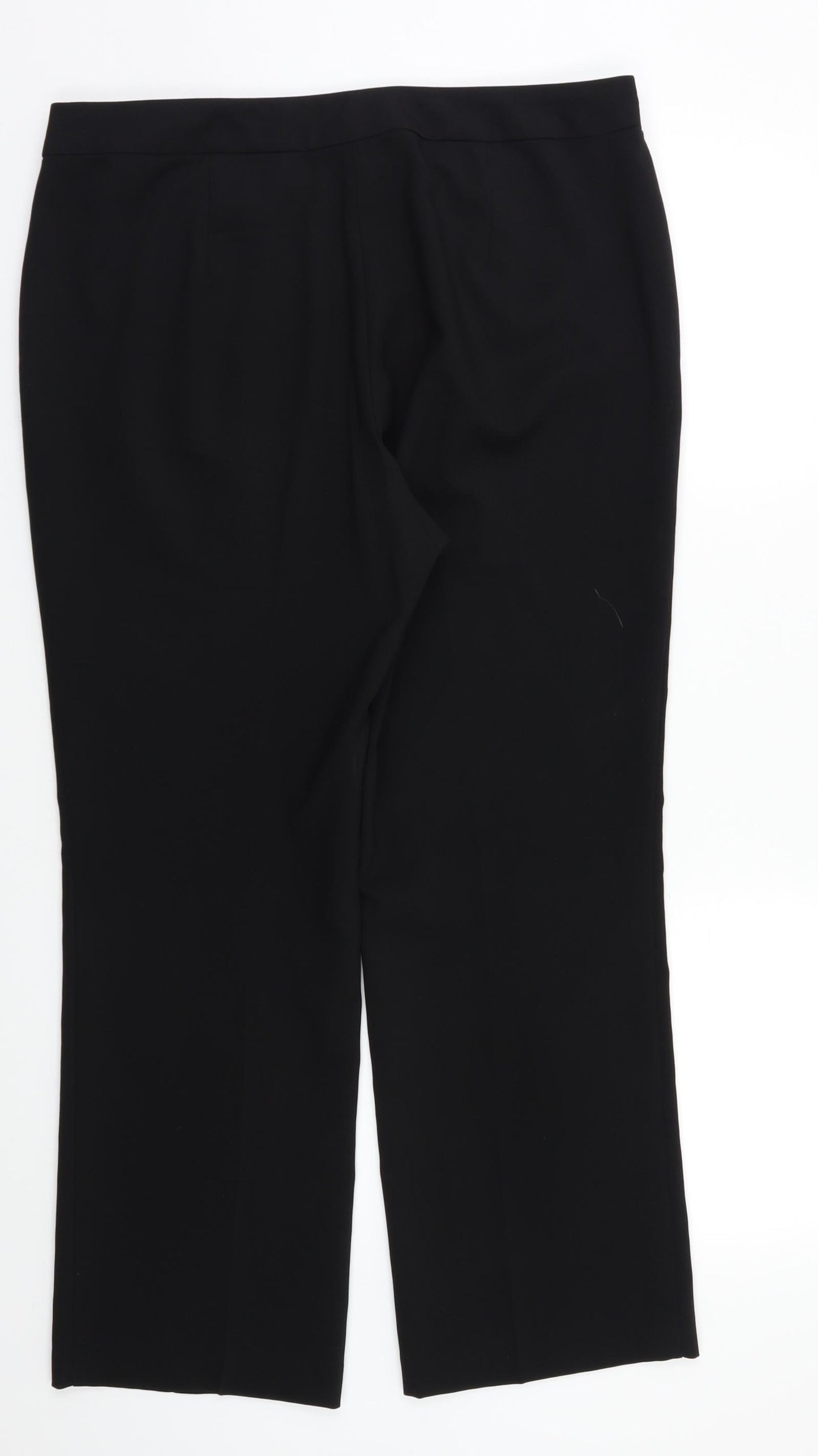 Papaya Womens Black   Dress Pants Trousers Size 14 L26 in