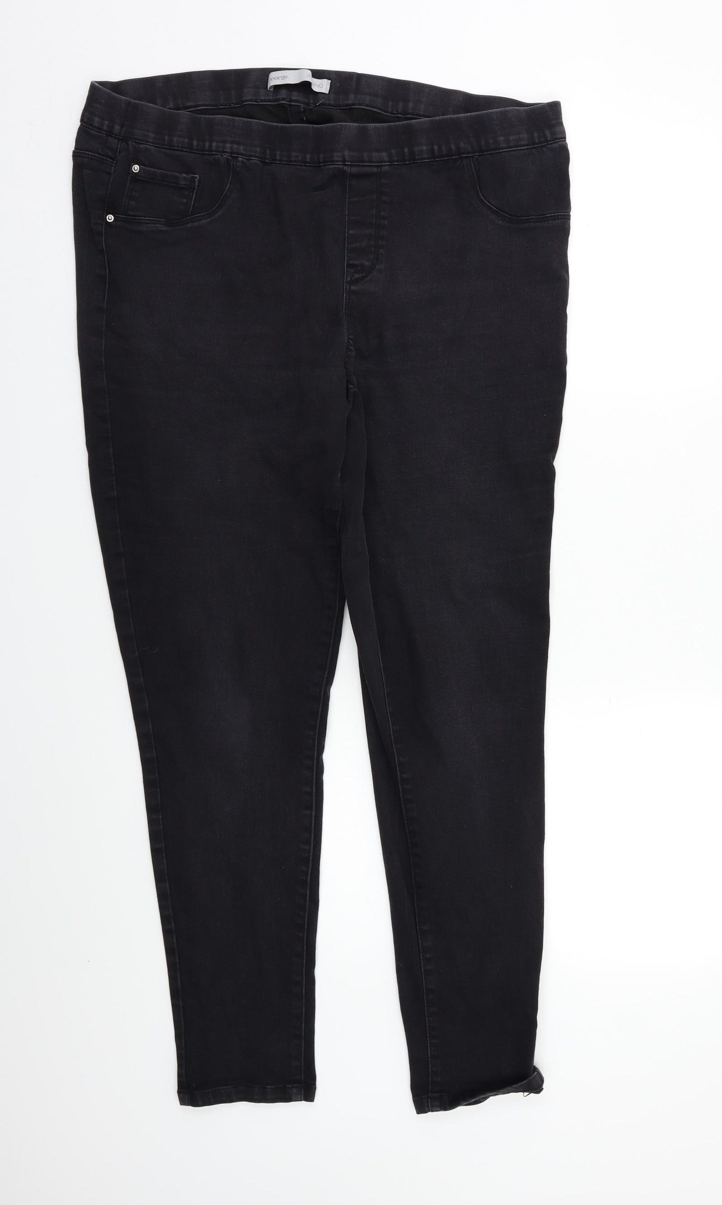 George Womens Black   Jegging Jeans Size 18 L26 in
