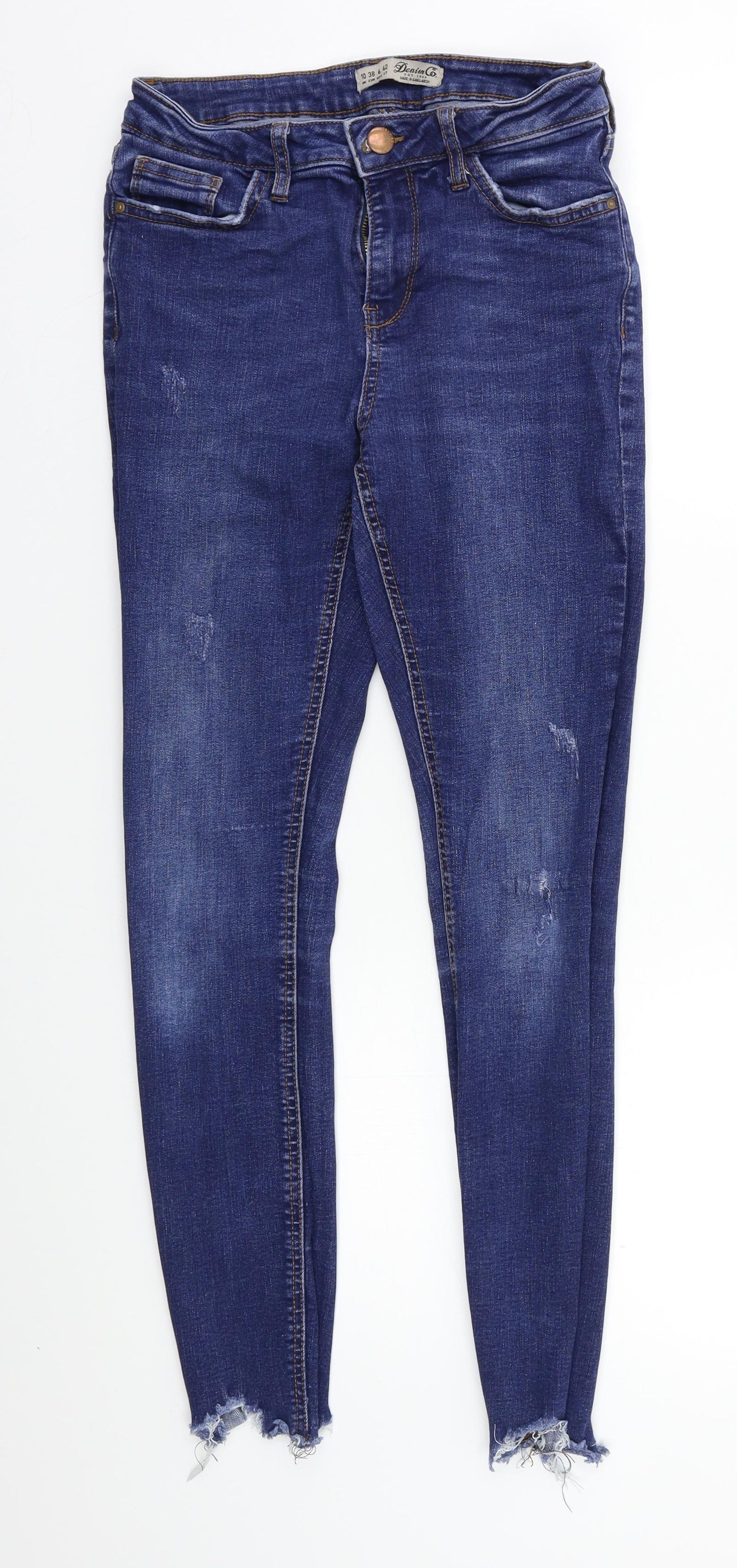Denim Co Womens Blue   Skinny Jeans Size 10 L26 in