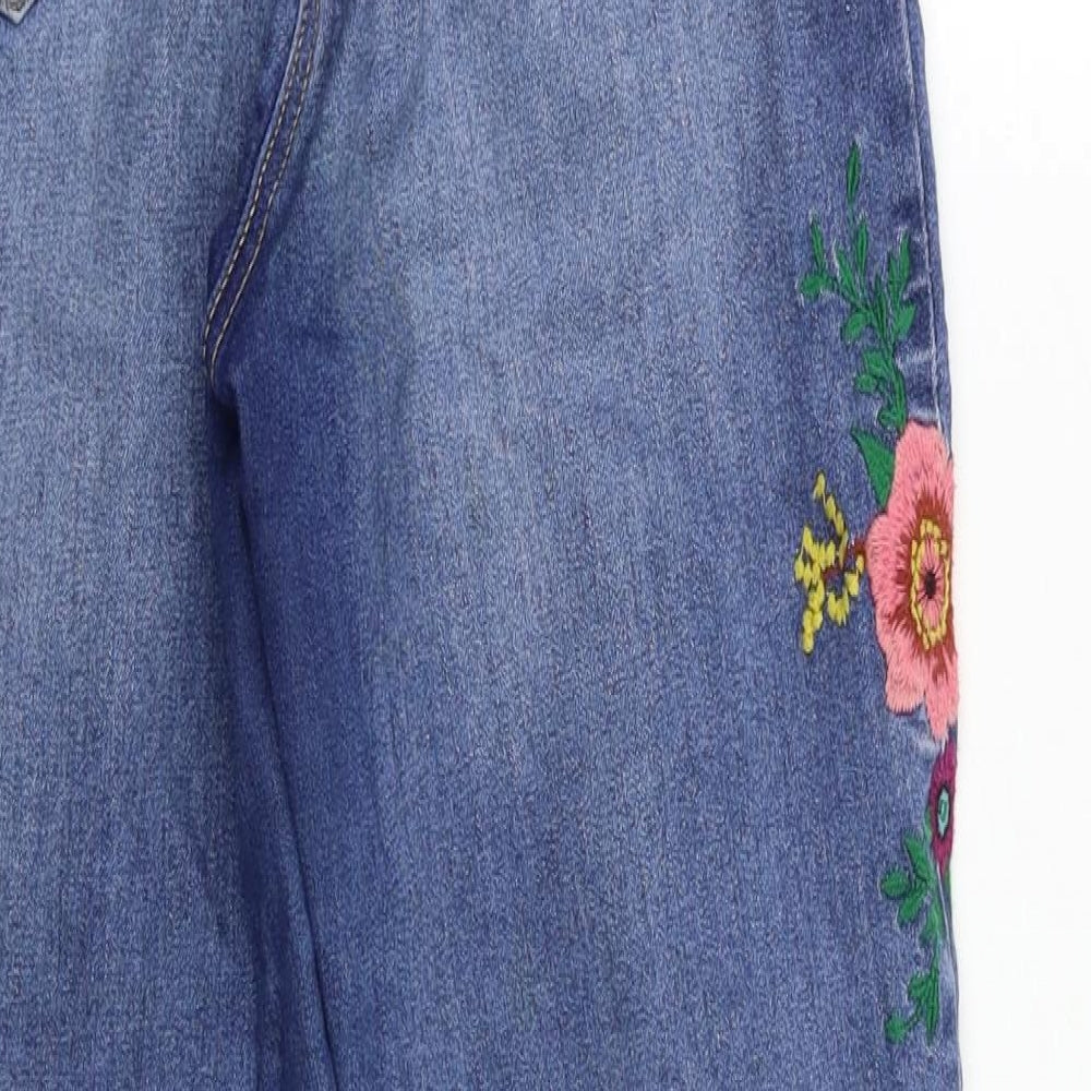 Matalan  Womens Blue   Skinny Jeans Size 10 L25 in - Embroidered