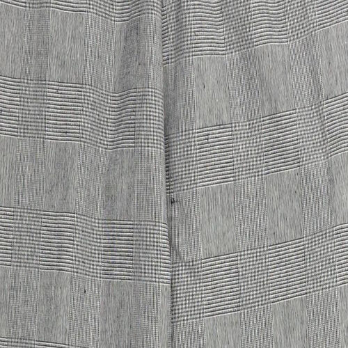 Preworn Womens Grey Check  Trousers  Size 8 L25 in