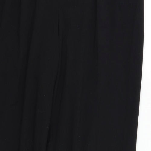 M &Co Womens Black   Dress Pants Trousers Size 14 L25 in