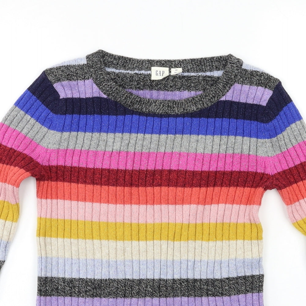 Gap Womens Multicoloured Striped  Pullover Jumper Size XS