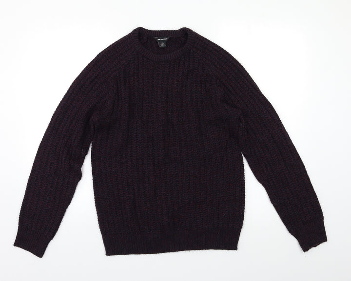 Cedar Wood State Mens Purple Pullover Jumper Size S