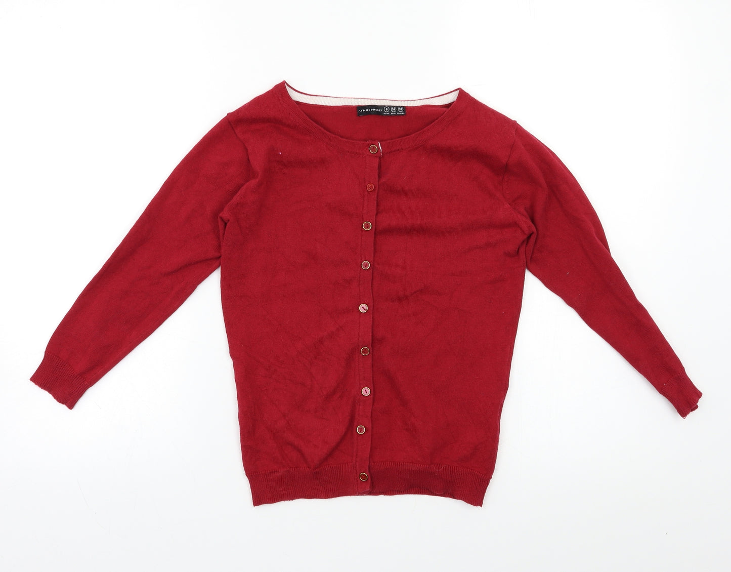 Primark Womens Red   Cardigan Jumper Size 6